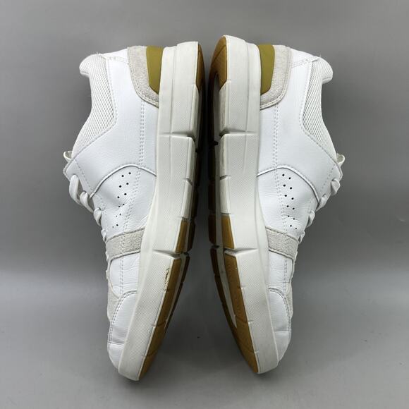 On Running The Roger Clubhouse Shoes Men Size 9 White Leather Tennis Sneakers - Picture 6 of 8